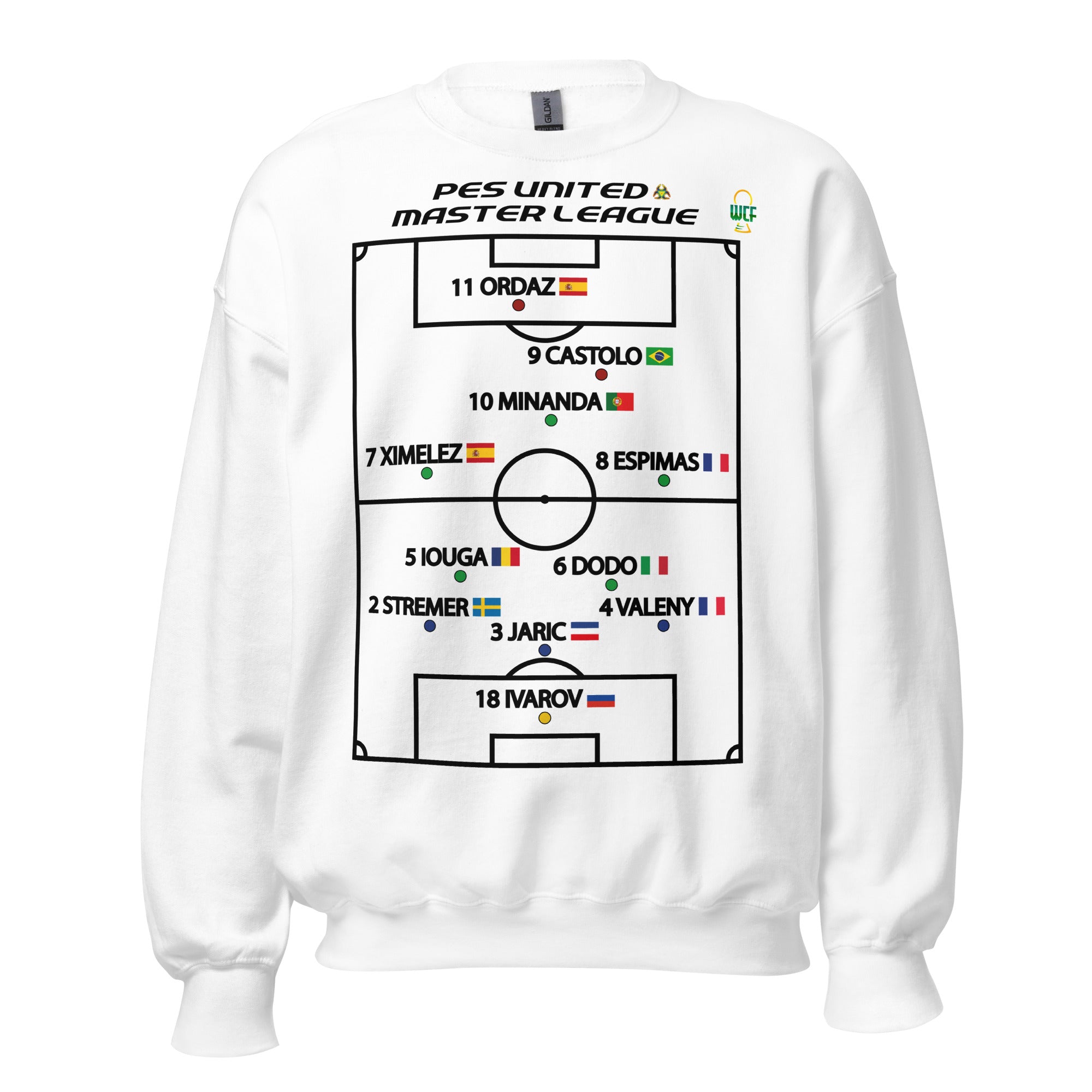 Pro Evolution Soccer Master League Lineup Sweatshirt - PES United